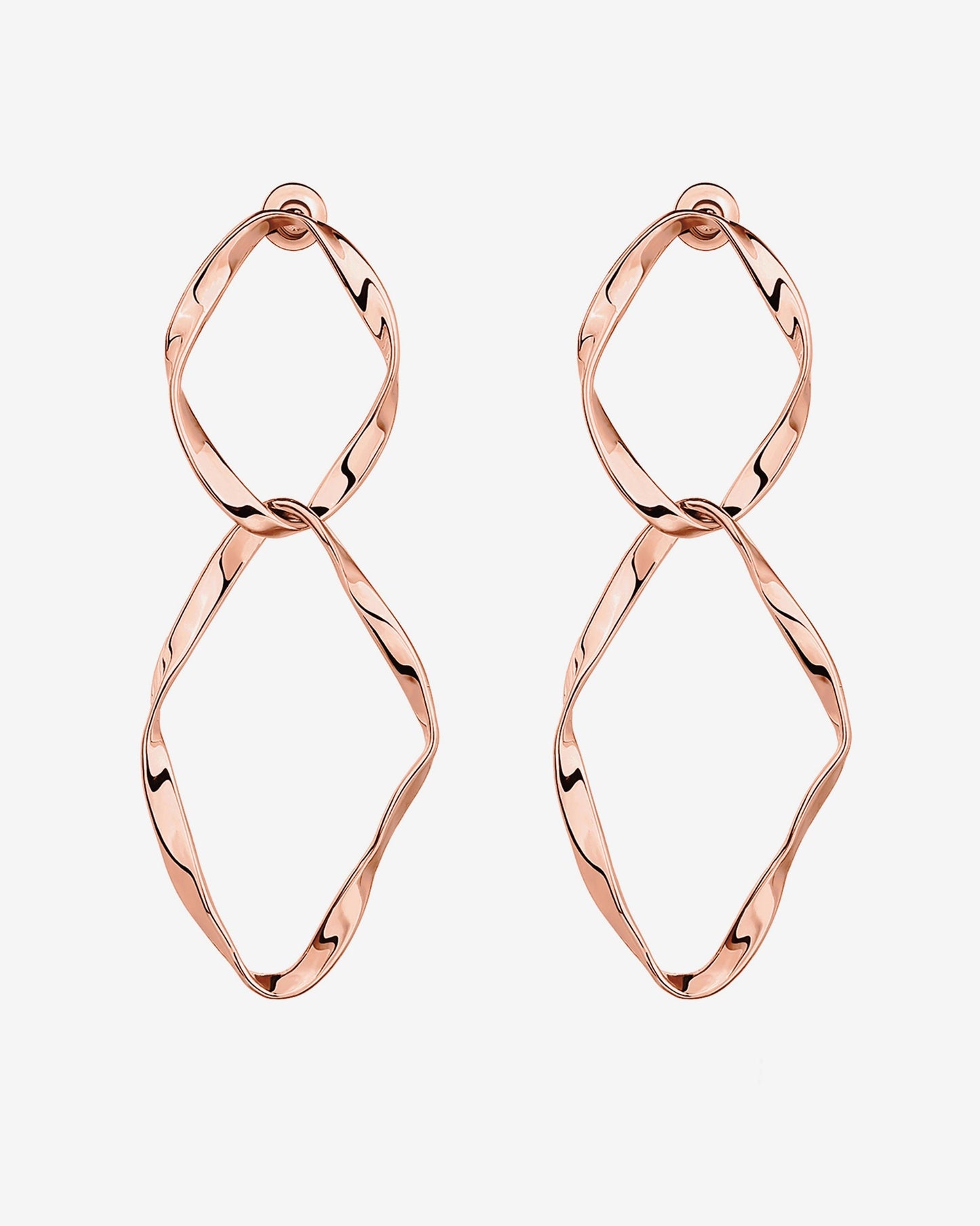 Hammered Infinity Hoop