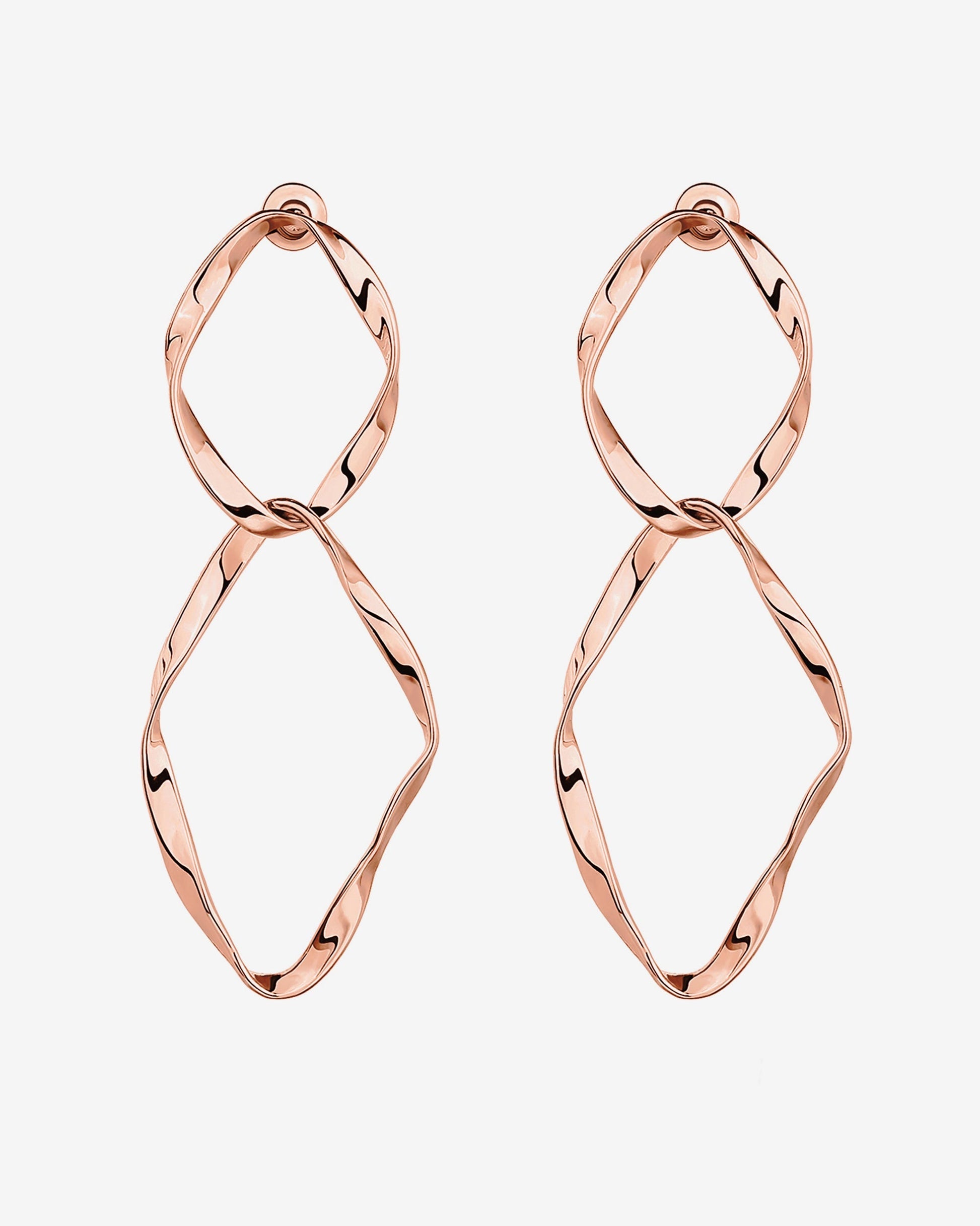 Hammered Infinity Hoop