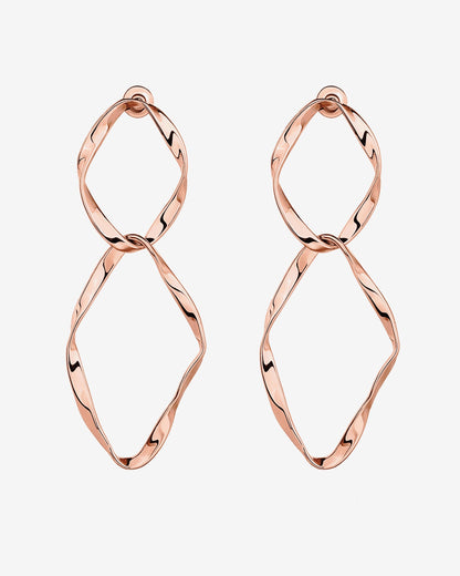 Hammered Infinity Hoop