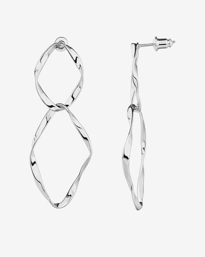 Hammered Infinity Hoop