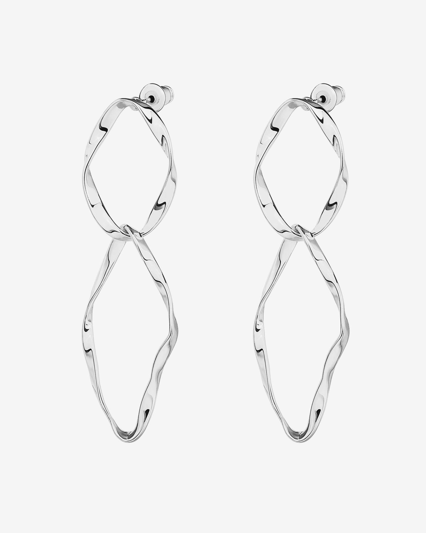 Hammered Infinity Hoop