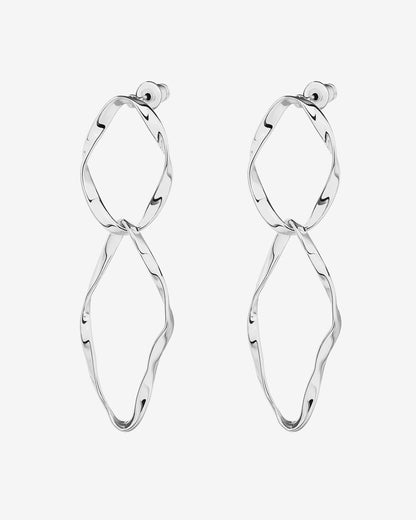 Hammered Infinity Hoop