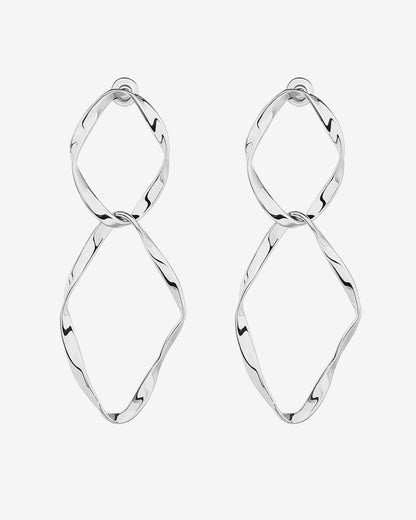 Hammered Infinity Hoop