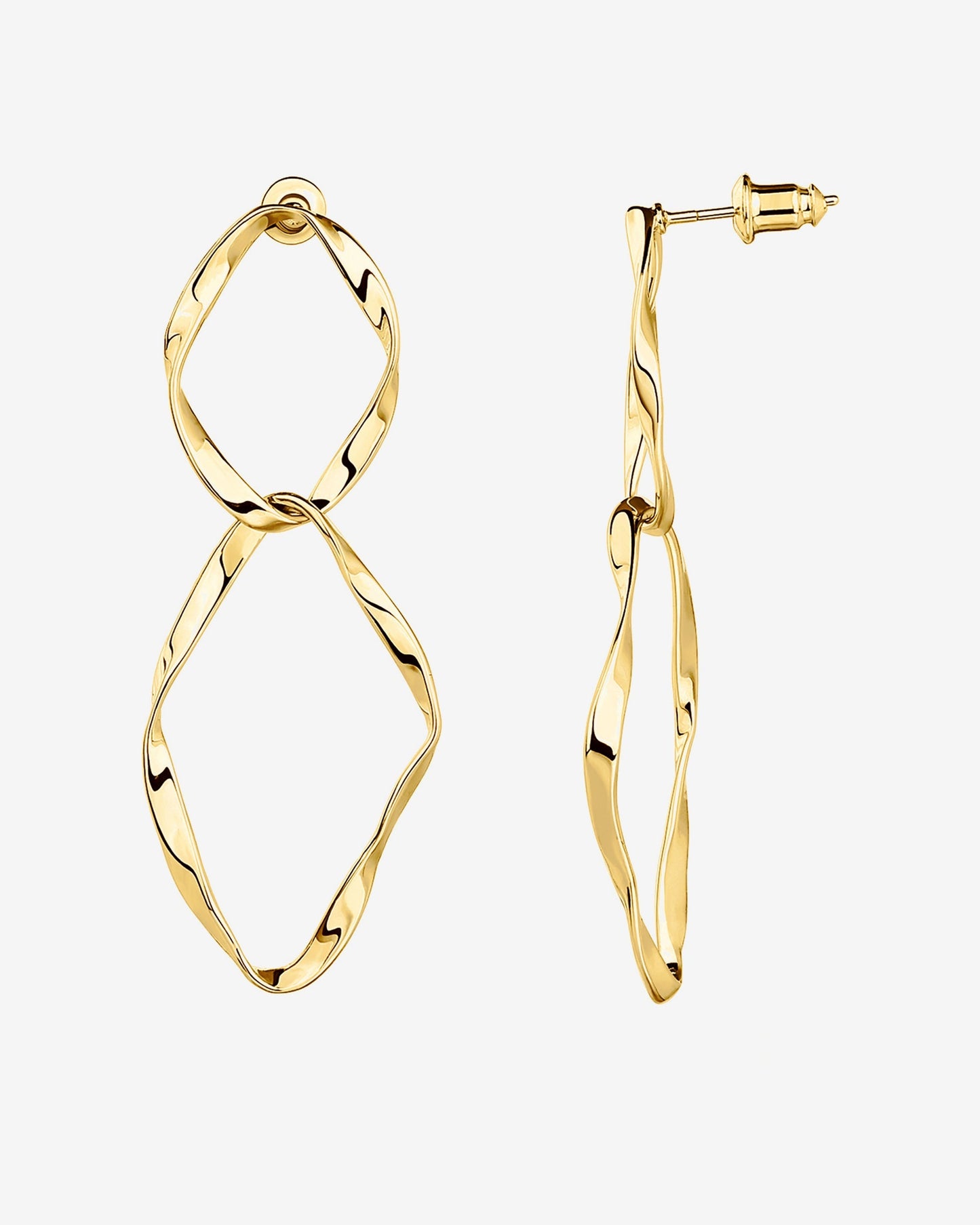 Hammered Infinity Hoop