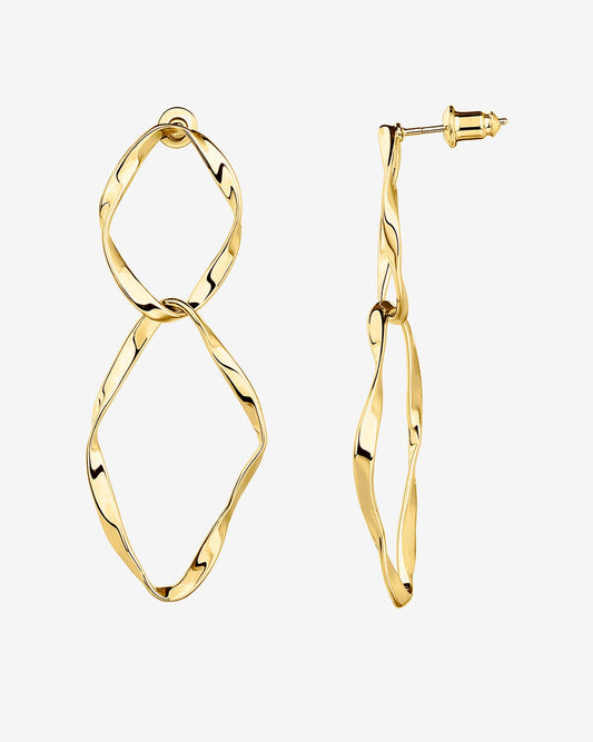 Hammered Infinity Hoop