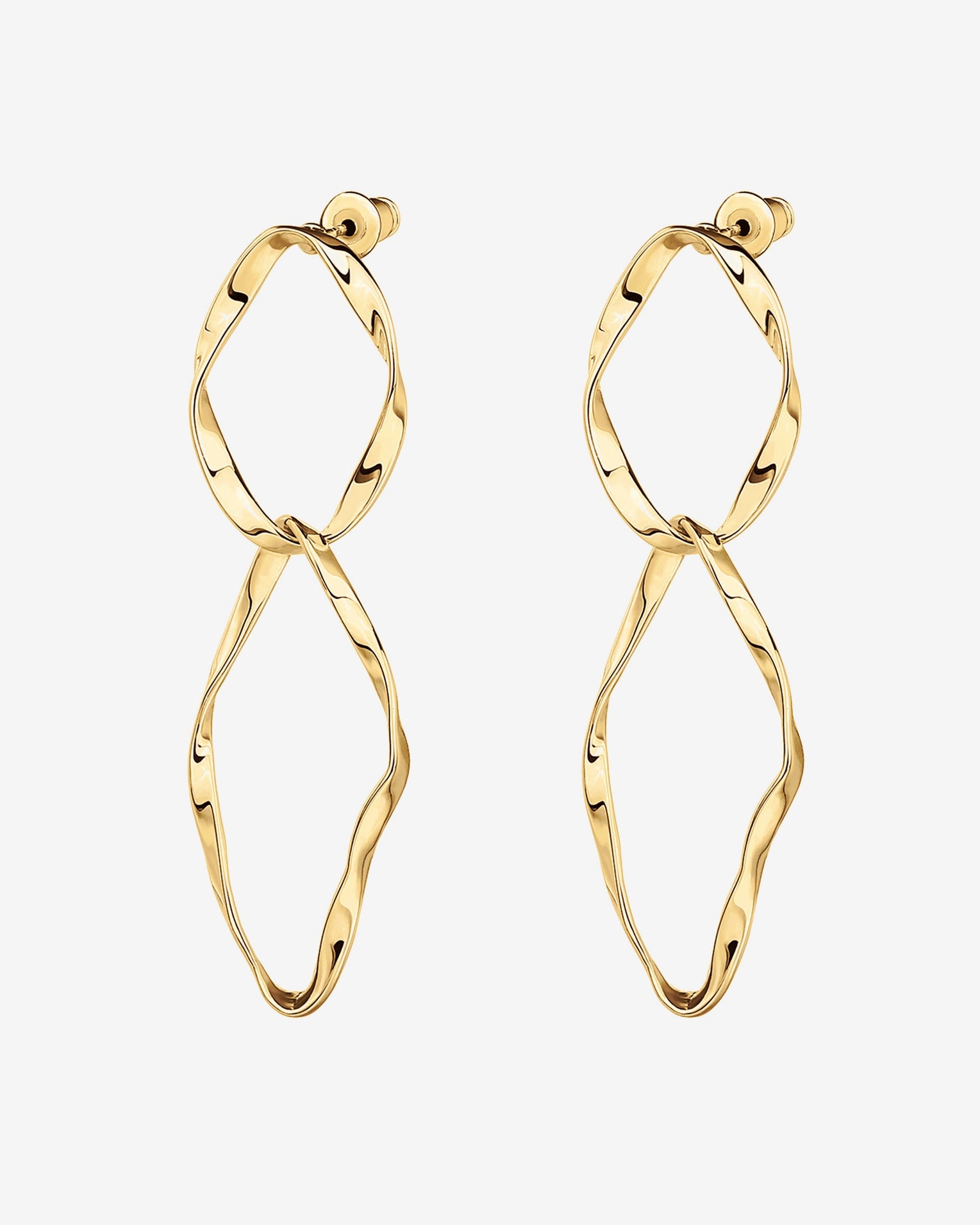 Hammered Infinity Hoop
