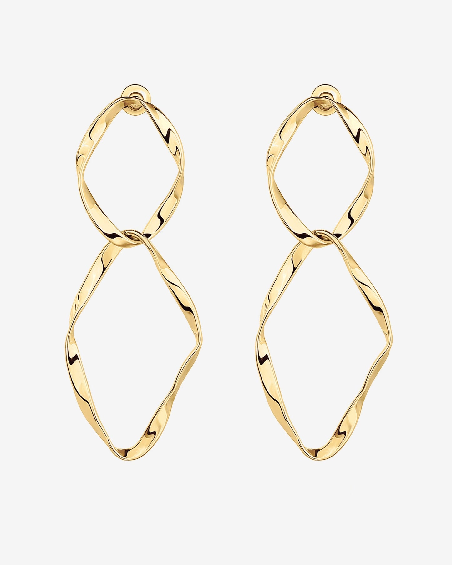 Hammered Infinity Hoop