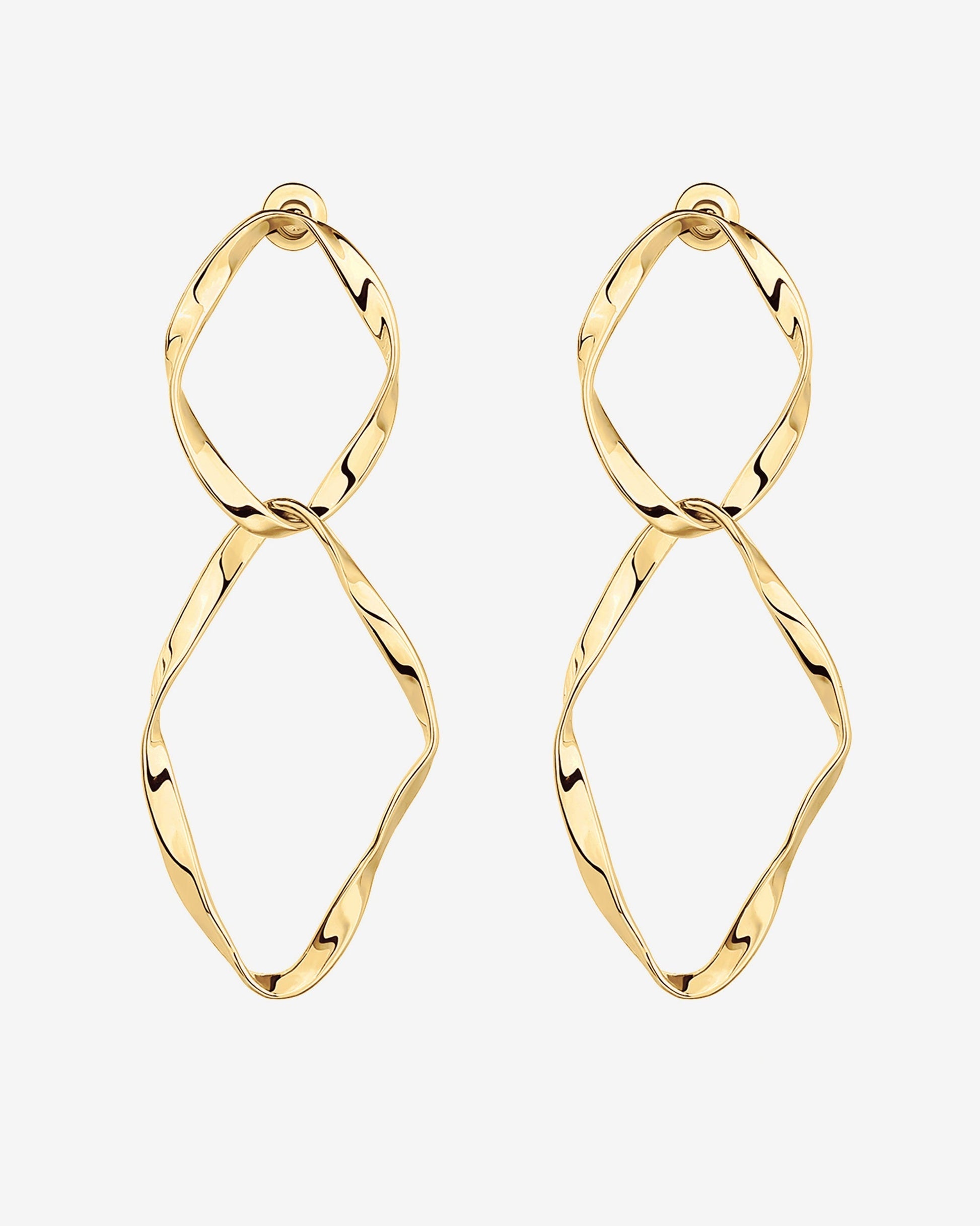 Hammered Infinity Hoop
