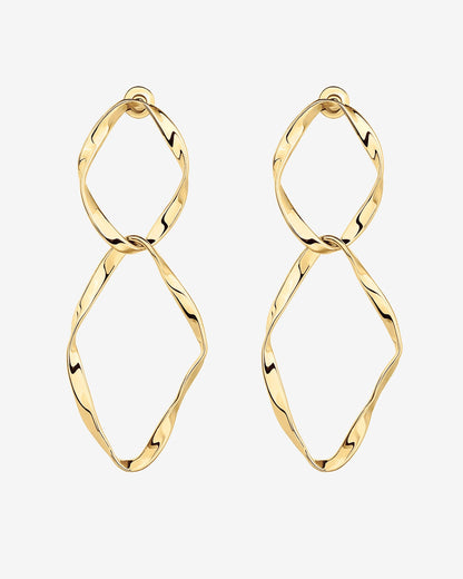 Hammered Infinity Hoop