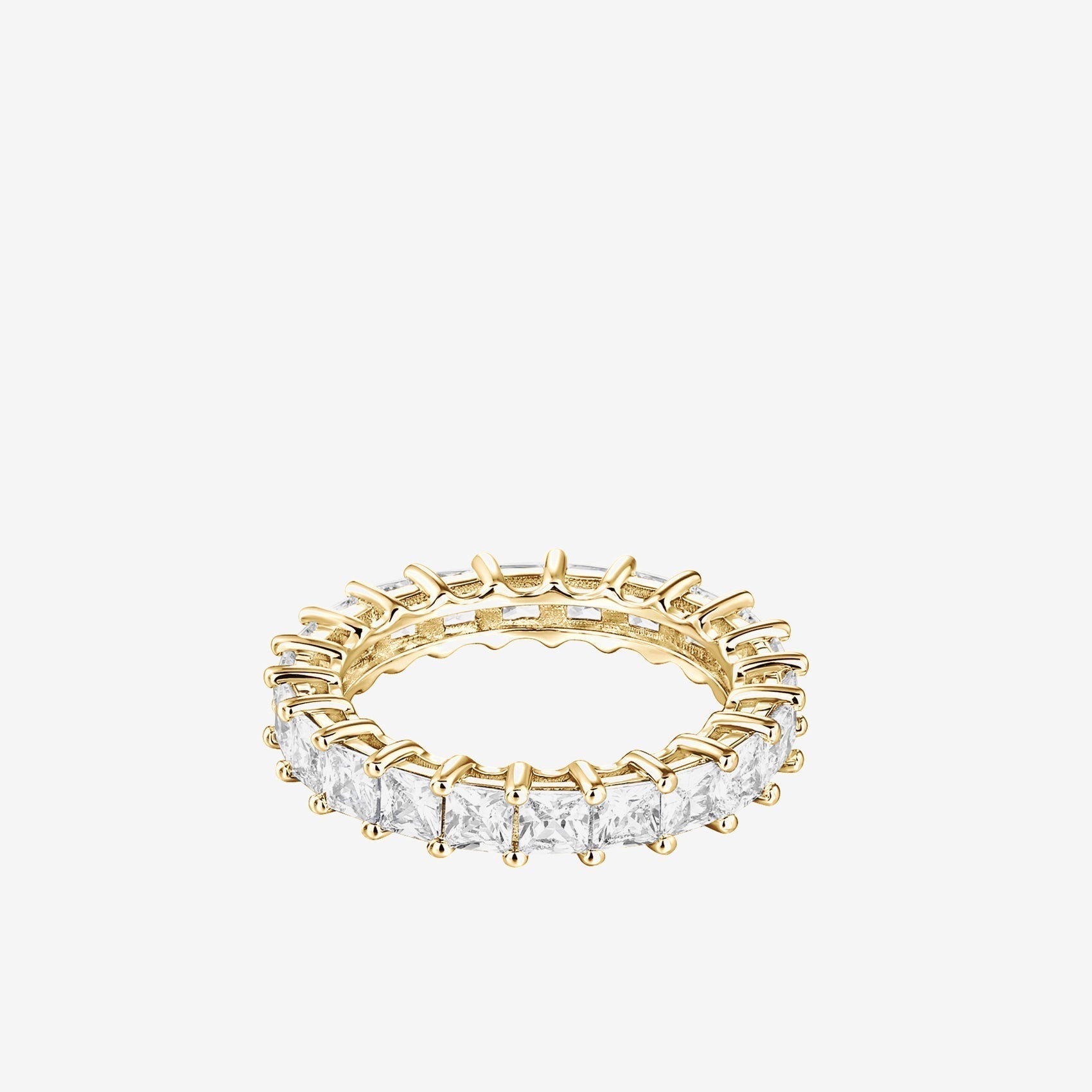 Princess Cut Eternity Band