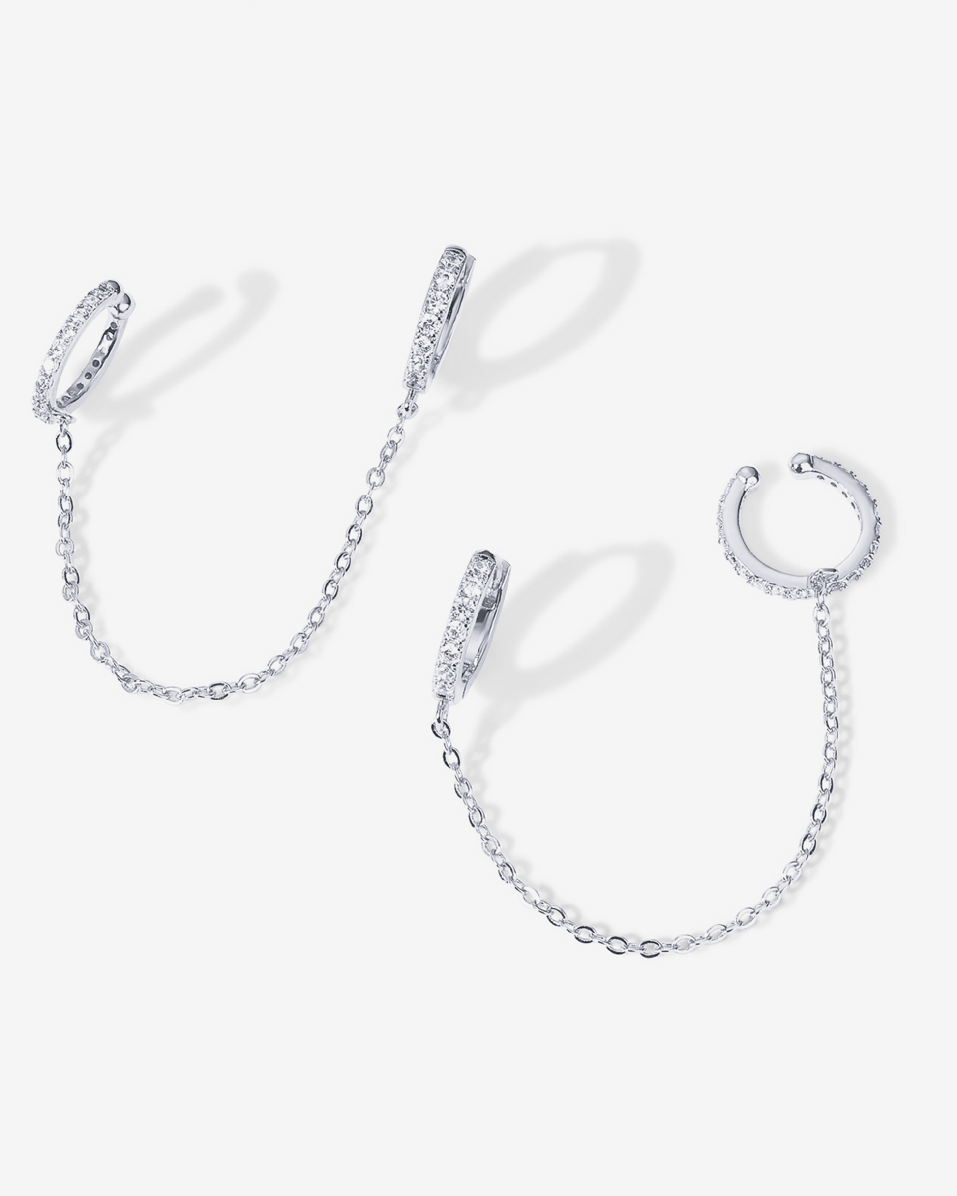 Ear Cuff Dangle Chain Earrings