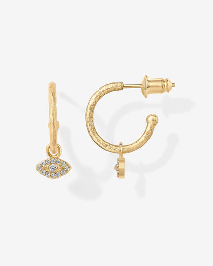 Evil Eye Hoops