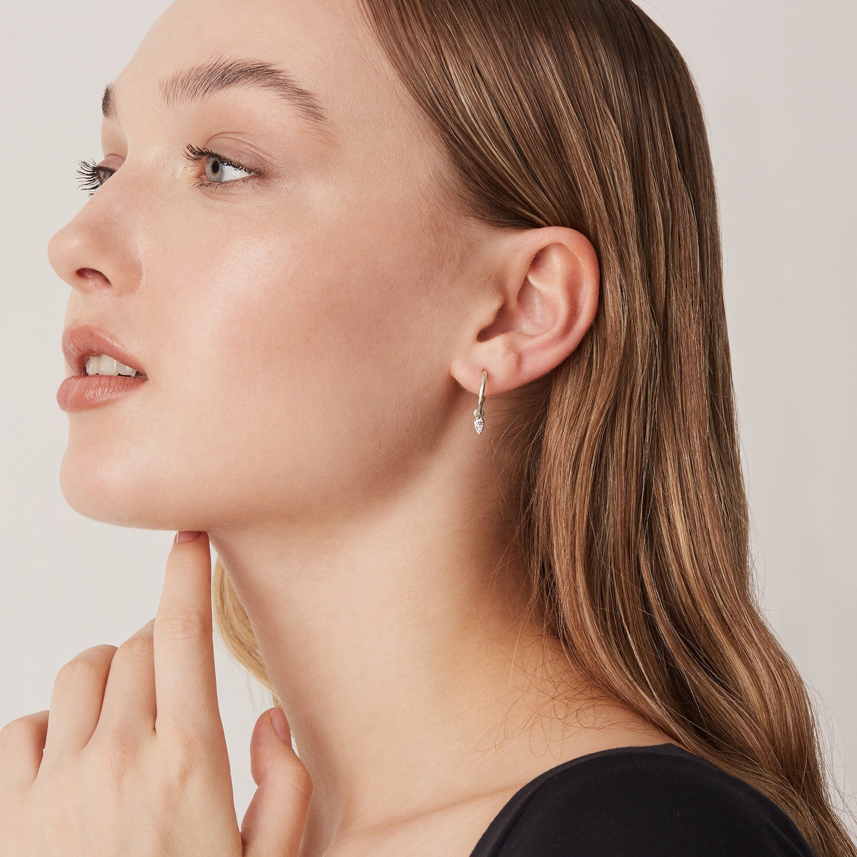 Tear Drop Hoops