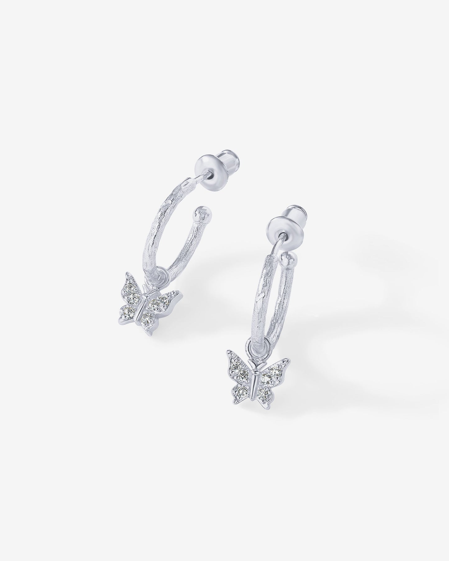 Drop Butterfly Hoops
