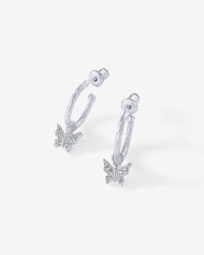 Drop Butterfly Hoops