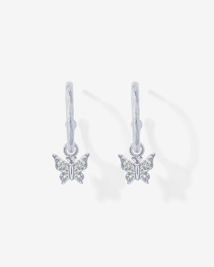 Drop Butterfly Hoops