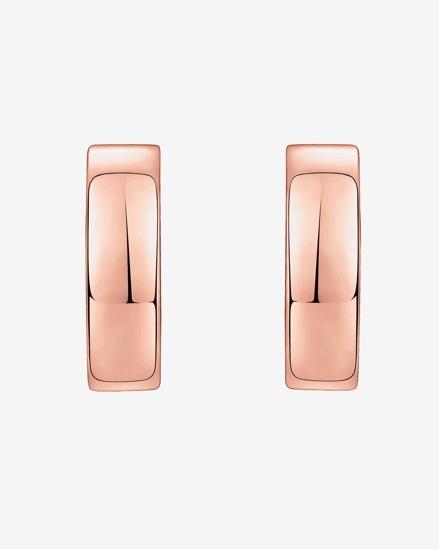 Small Squared Edge Hoops