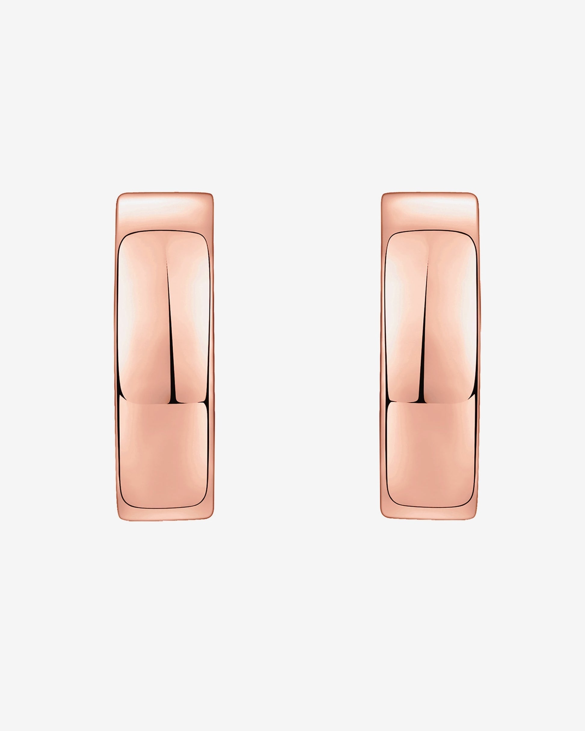 Small Squared Edge Hoops