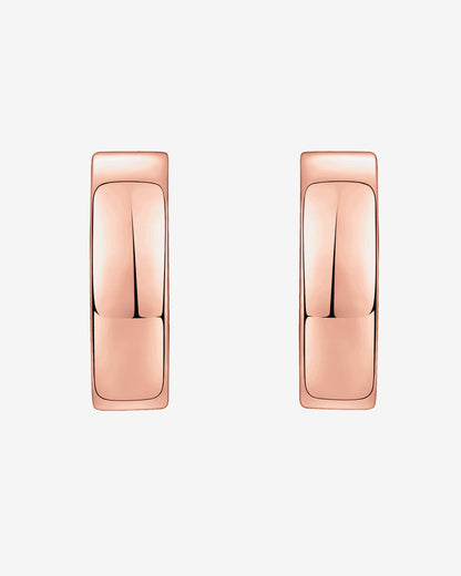 Small Squared Edge Hoops