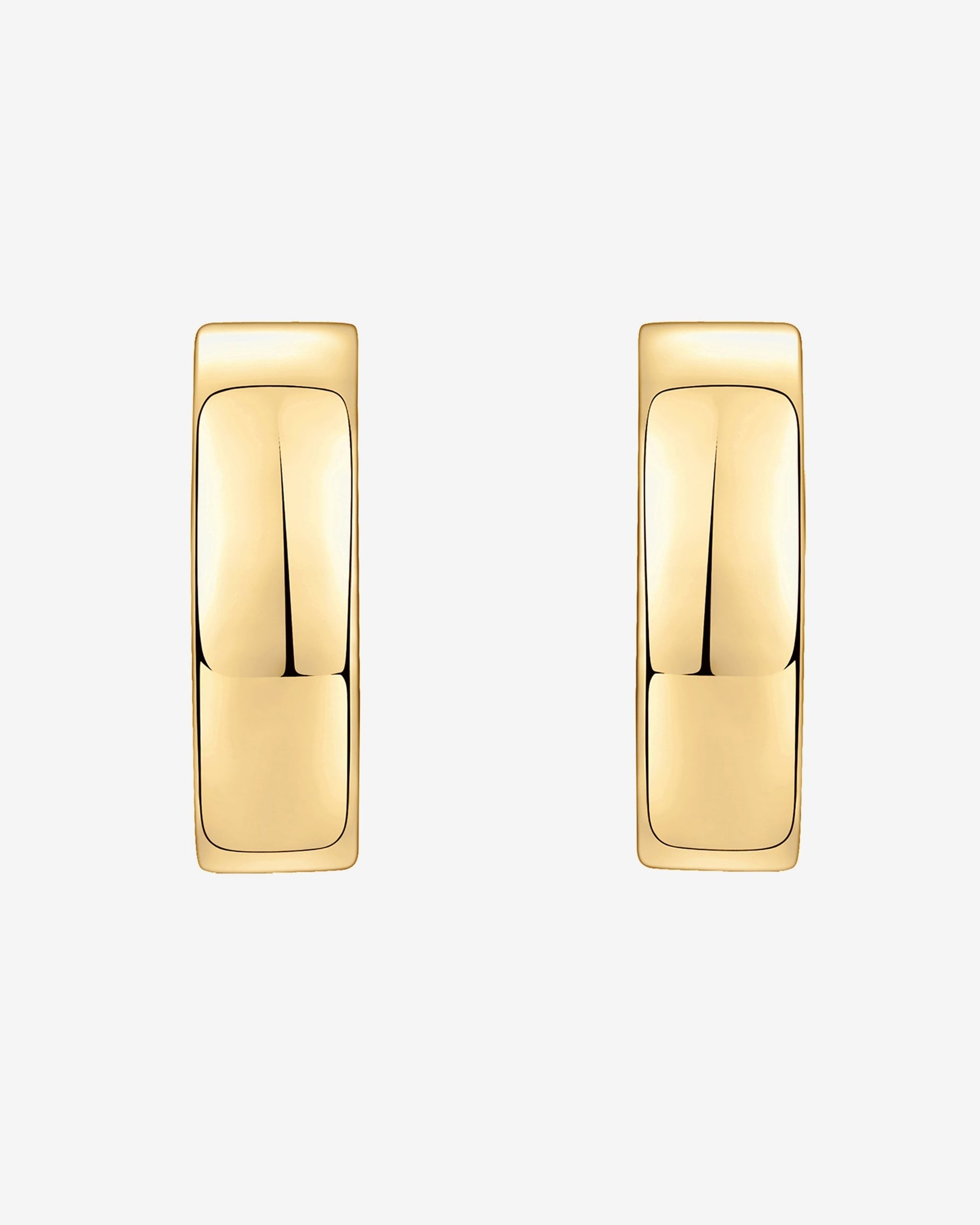 Small Squared Edge Hoops