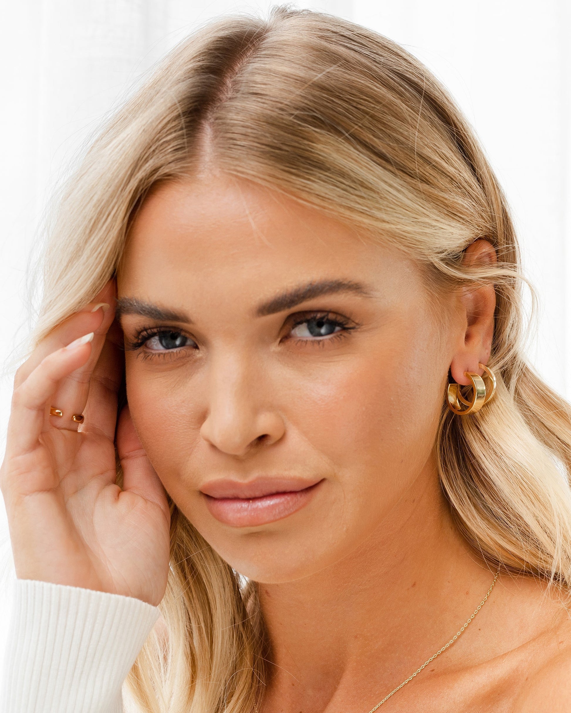 Squared Edge Hoops