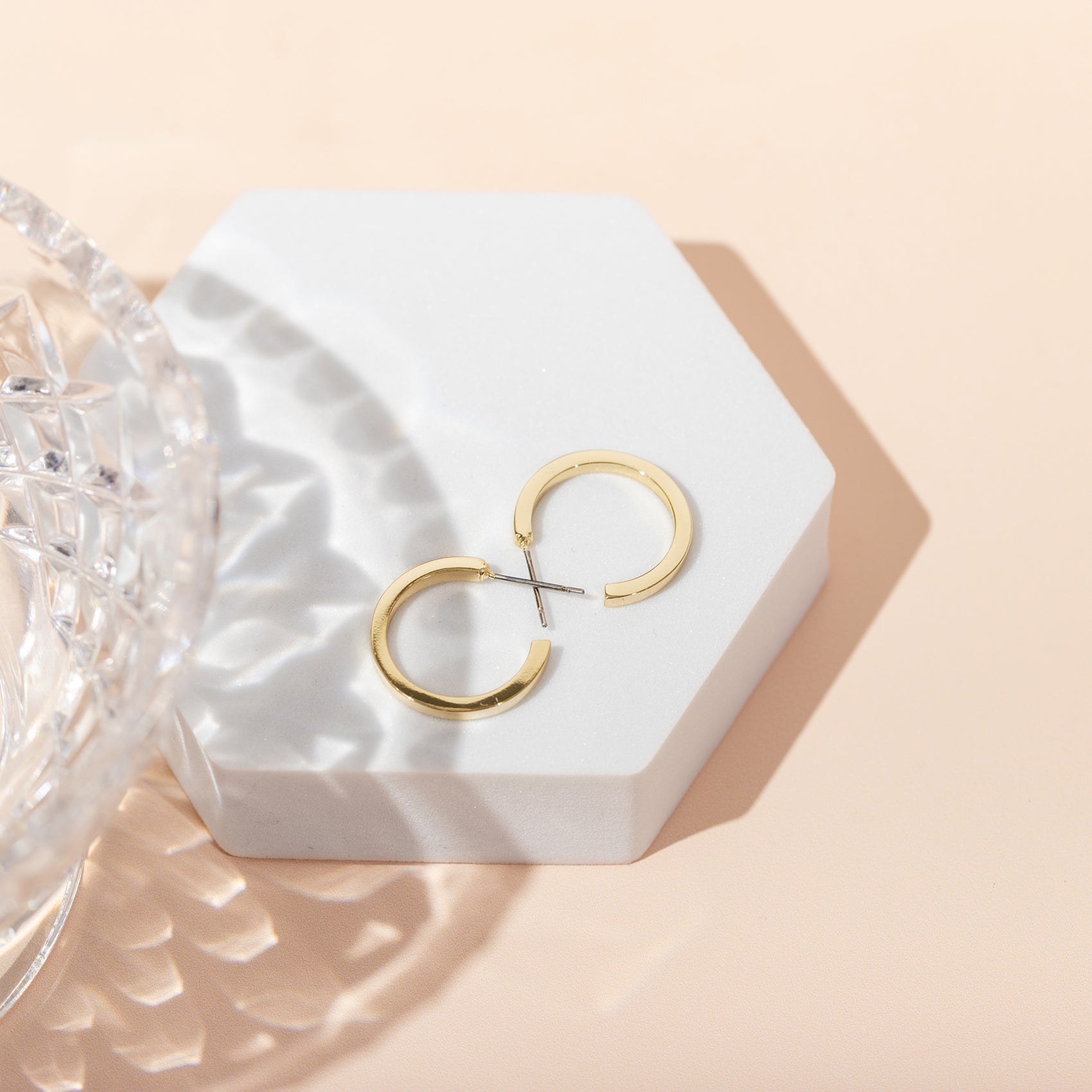 Square Edge Open Hoop