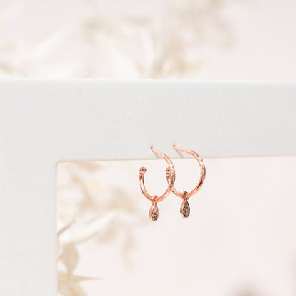 Drop Hammered Hoops