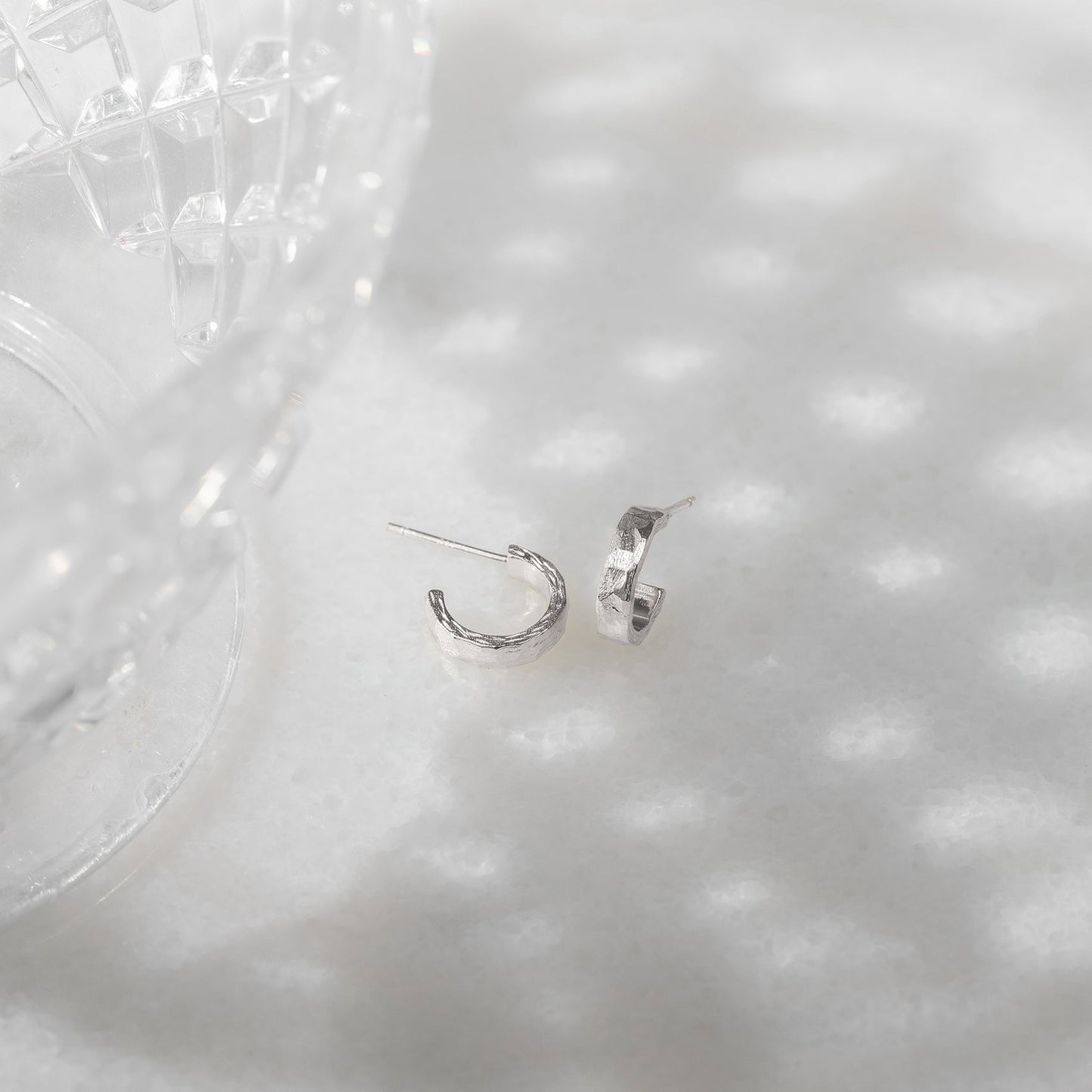 Hammered Thick Hoop