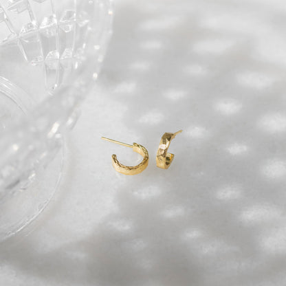 Hammered Thick Hoop