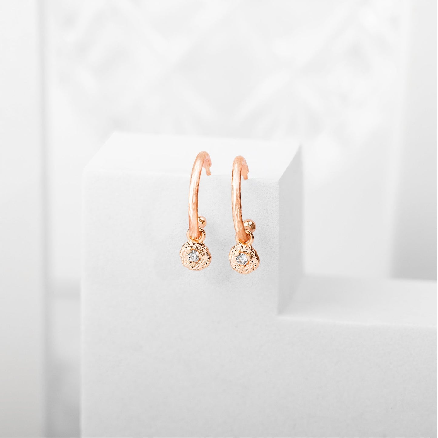 Drop Hammered Hoops