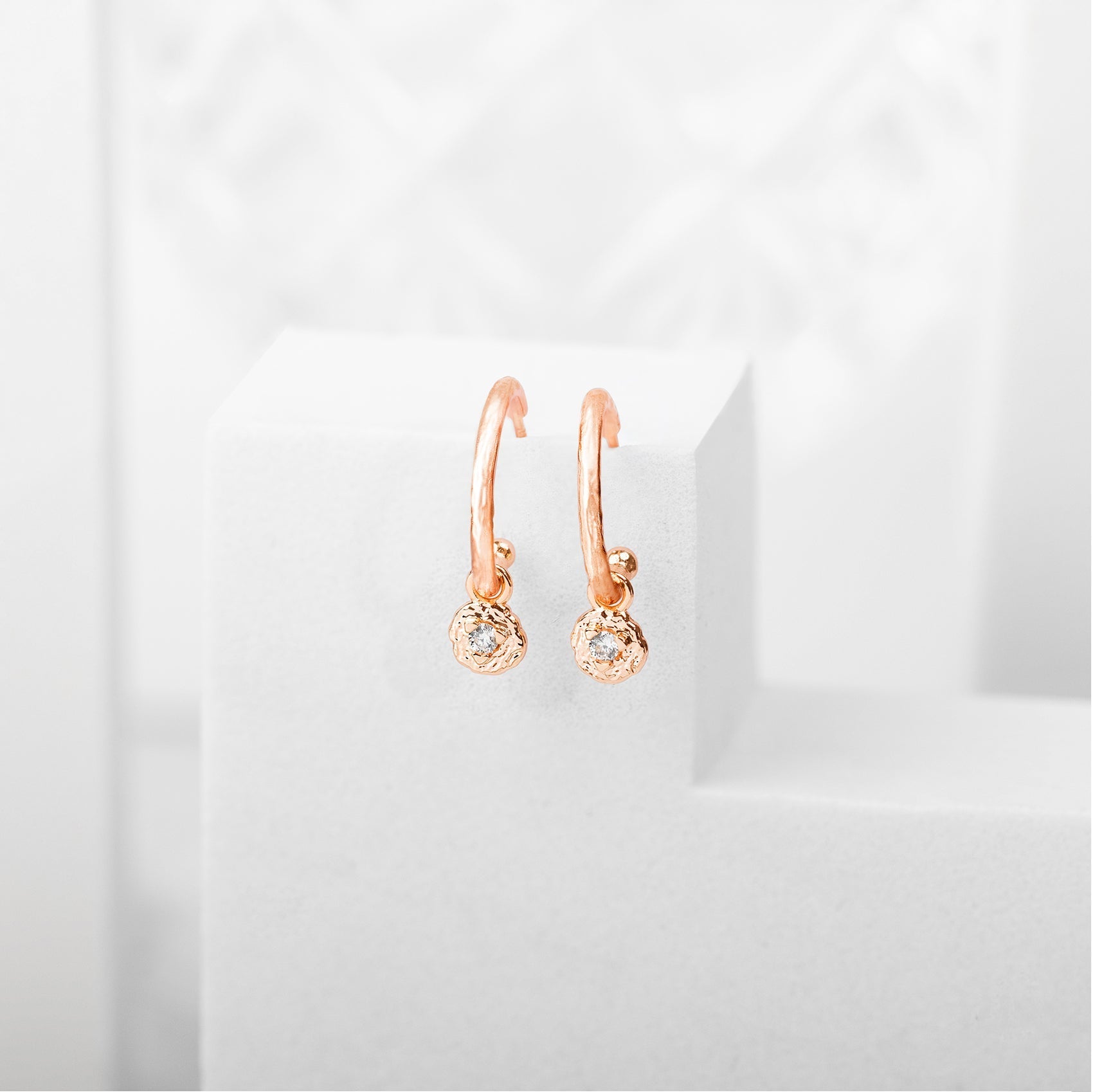 Drop Hammered Hoops