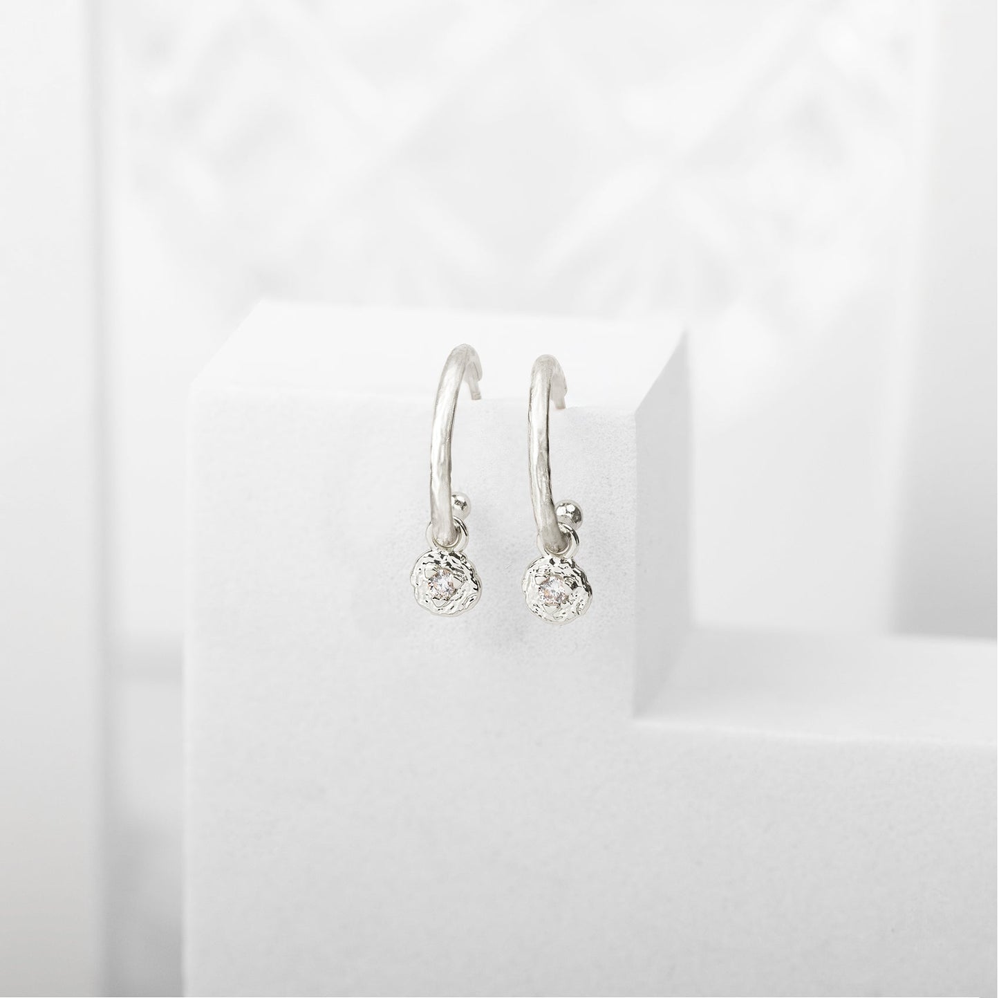 Drop Hammered Hoops