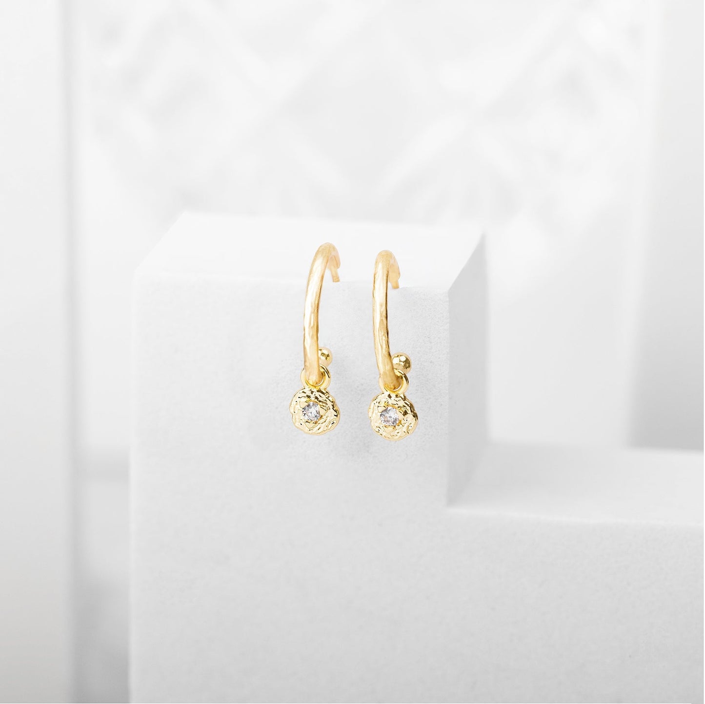 Drop Hammered Hoops