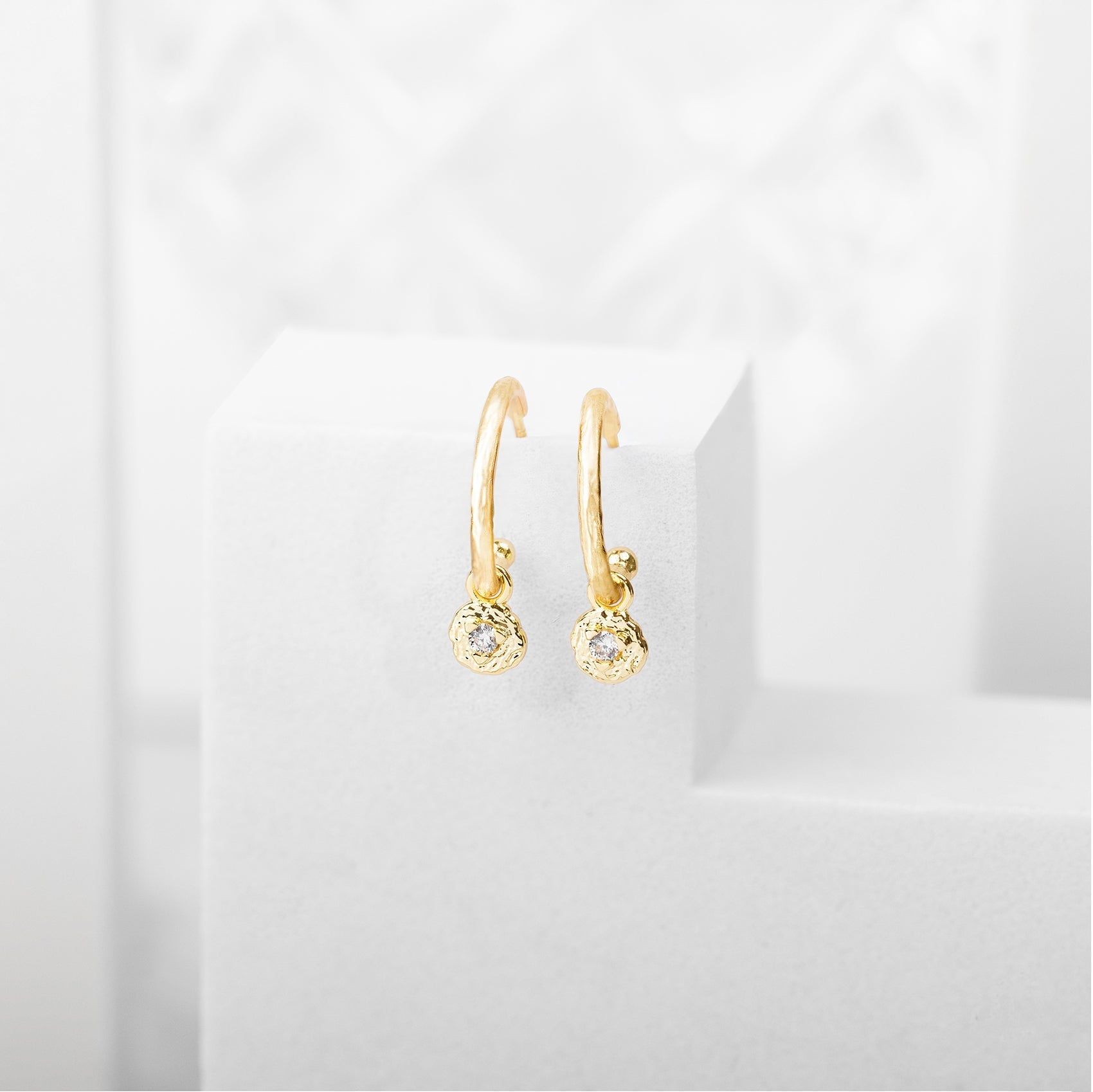Drop Hammered Hoops