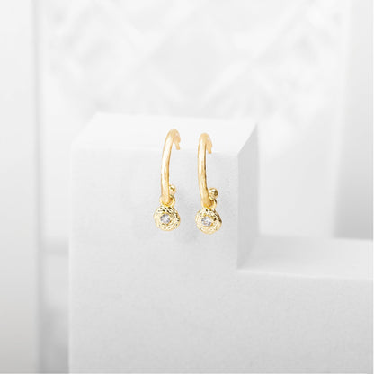 Drop Hammered Hoops