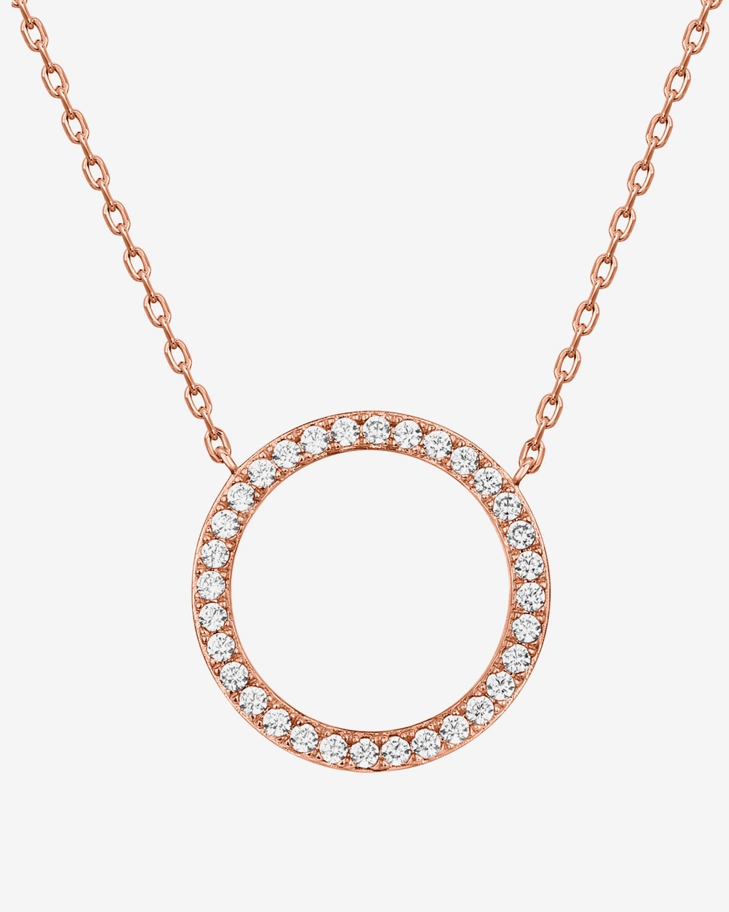 Open Circle Pendant Necklace