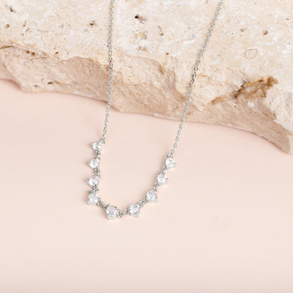 Cubic Zirconia Chain Necklace