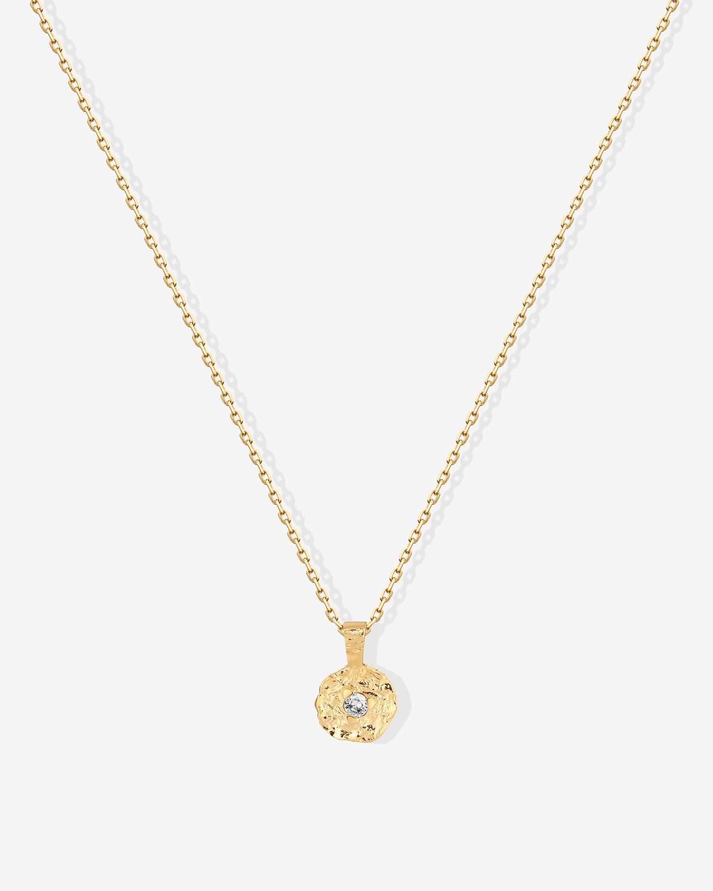 Hammered Coin Pendant