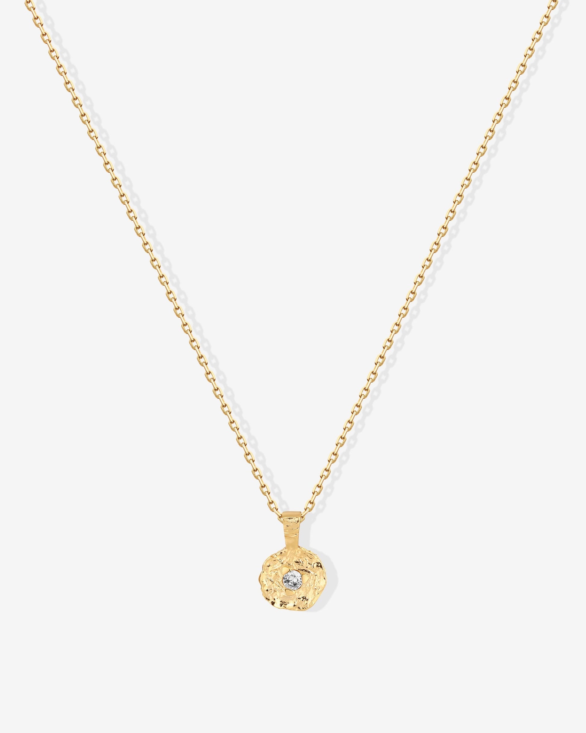 Hammered Coin Pendant