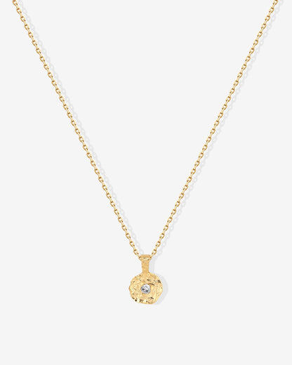 Hammered Coin Pendant