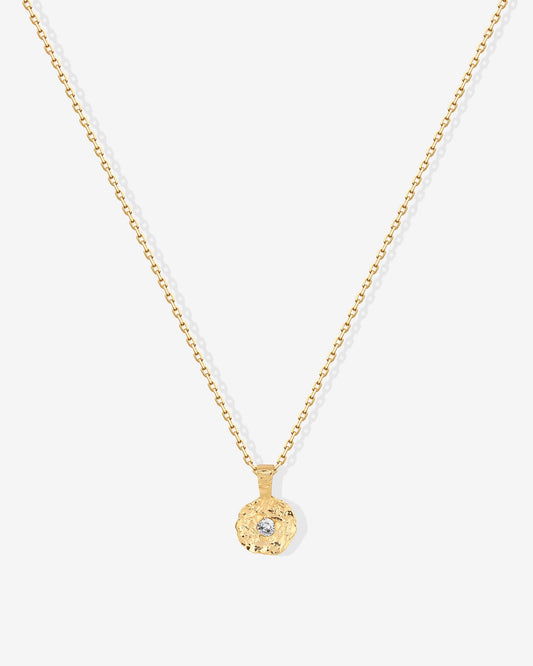 Hammered Coin Pendant