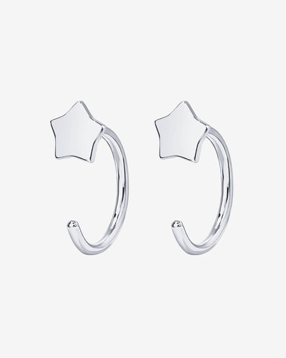 Star Half Hoop Huggie