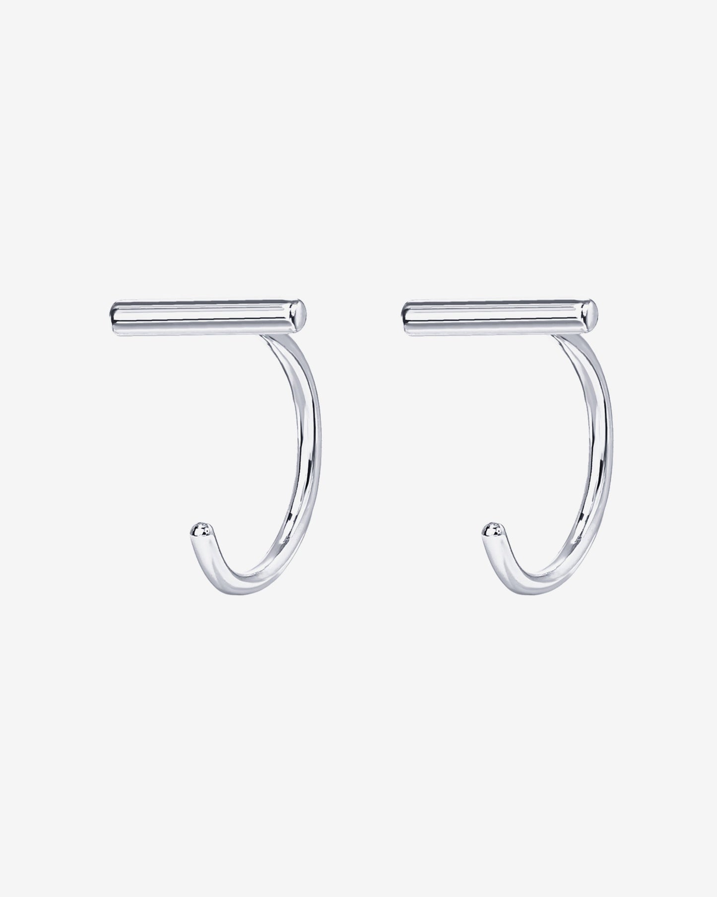 Bar Half Hoop Huggie