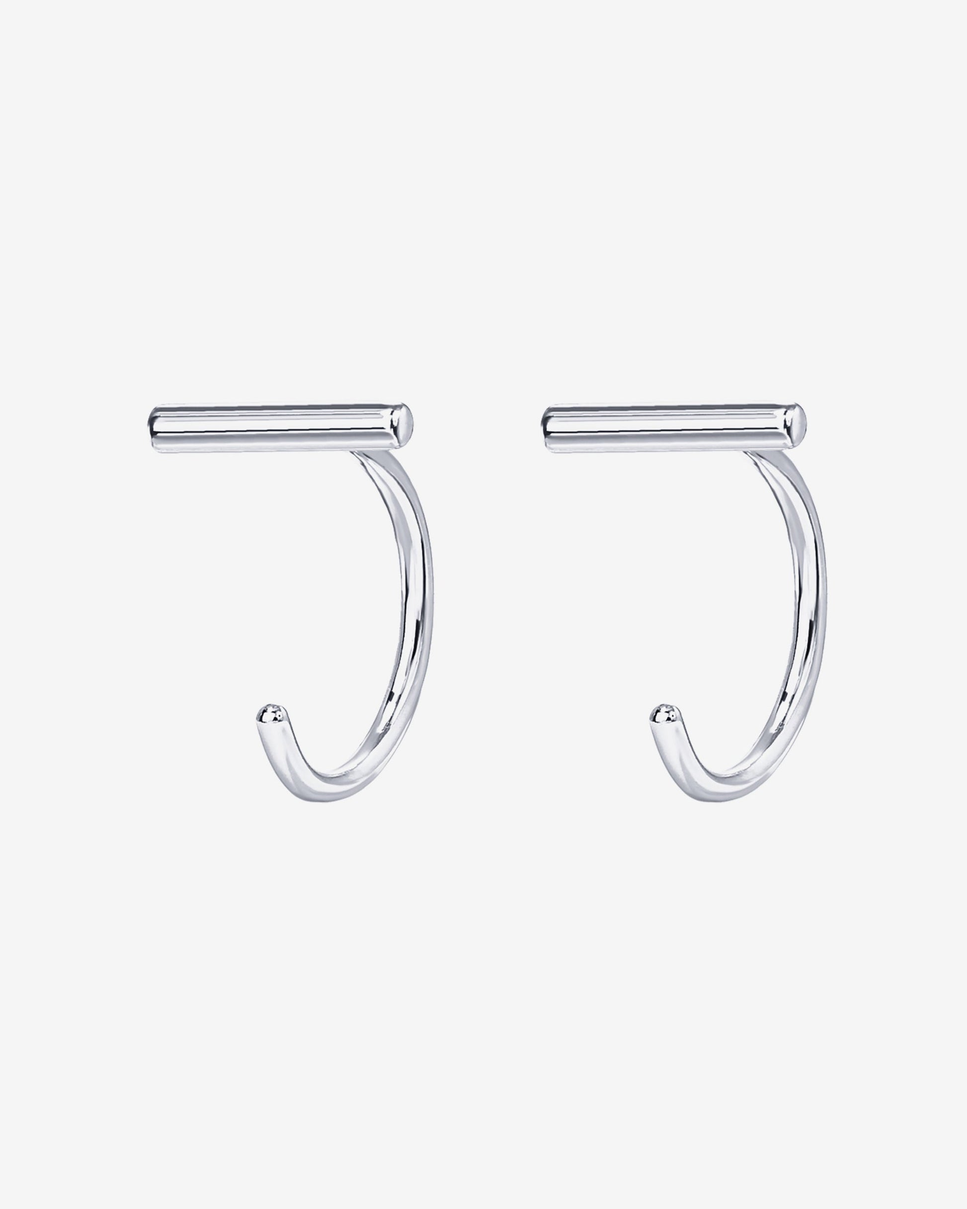 Bar Half Hoop Huggie
