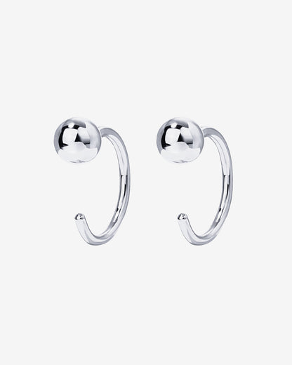 Ball Half Hoop Huggie