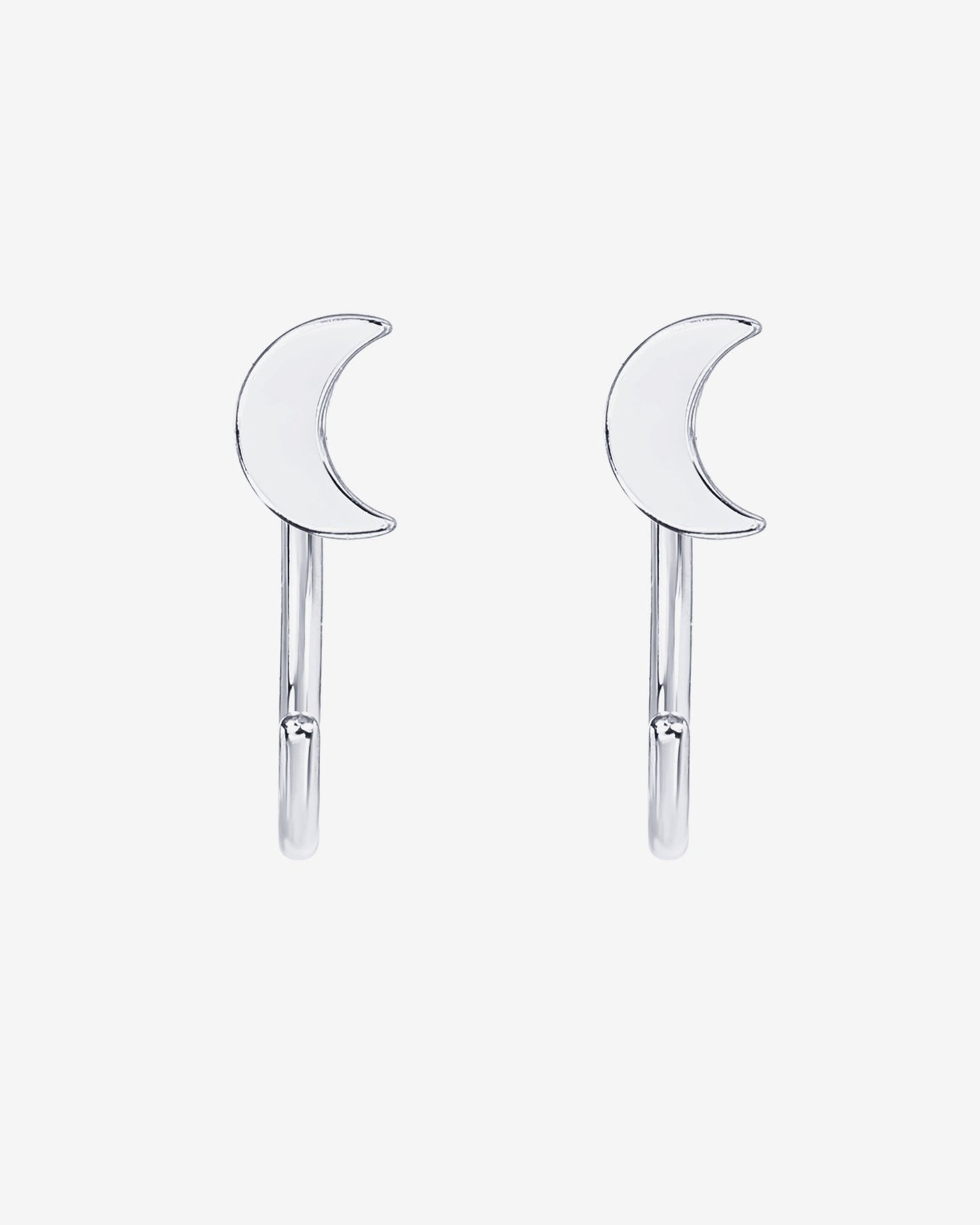 Moon Half Hoop Huggies
