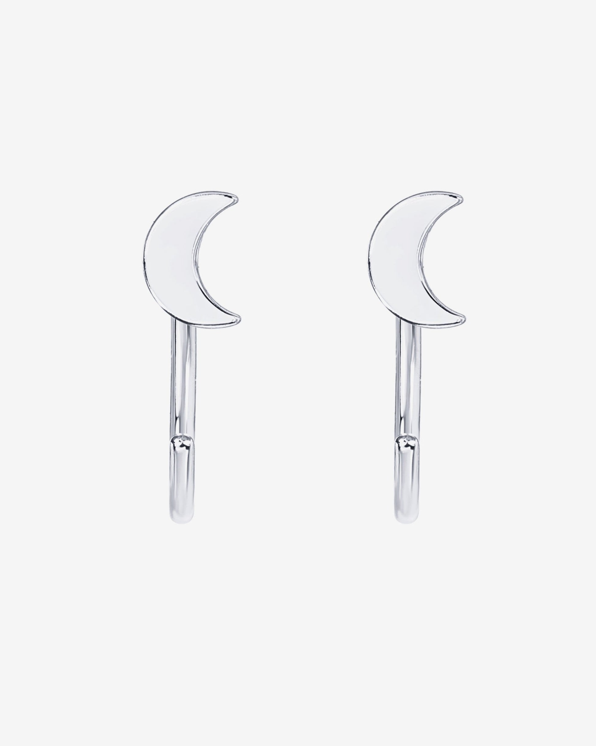 Moon Half Hoop Huggies