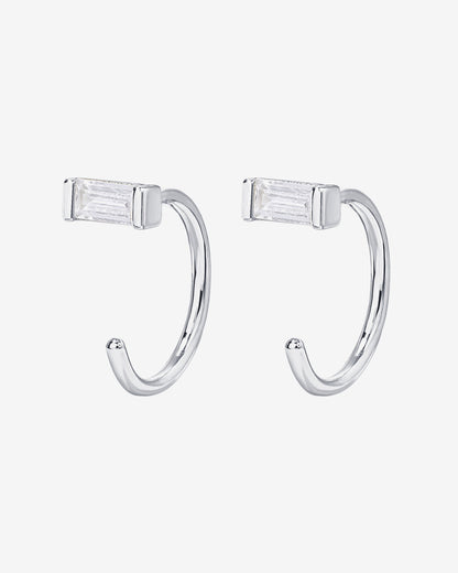 Baguette Half Hoop Huggie