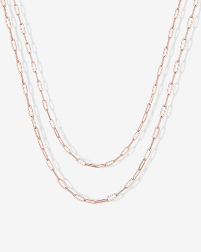 Layered Paperclip Necklace