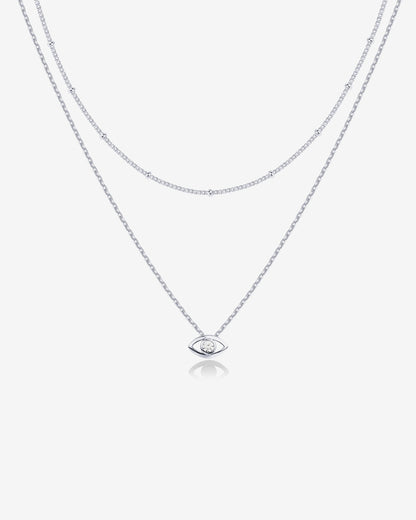 Layered Evil Eye Necklace